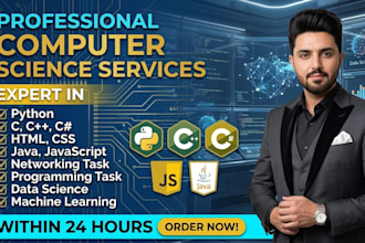 do computer science assigned, python, java, cpp, programming tasks and projects