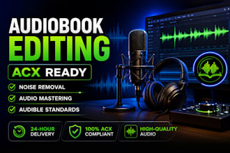professionally edit audiobooks with acx mastering