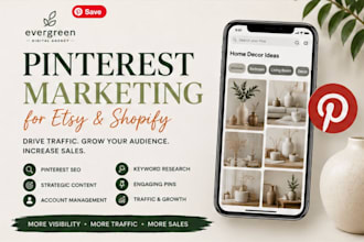 manage pinterest marketing for your etsy or shopify store