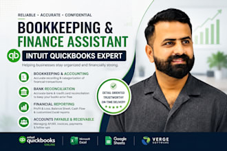 accounting bookkeeping using  intuit quickbooks online