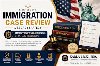 review your US immigration case and provide legal guidance