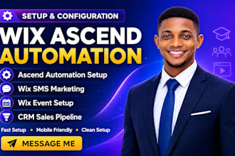 setup wix ascend automation wix sms marketing wix event wix crm sales pipeline