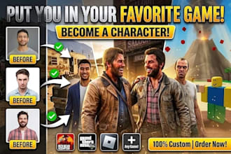 create realistic scene with your favorite game and character
