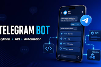 build a custom telegram bot with python and API integrations