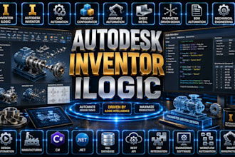 develop autodesk inventor, ilogic automation, cad design configurator rules