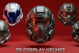 sculpt 3d cosplay mask helmet 3d armor design 3d helmet 3d mask for 3d printing