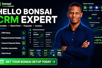 design hello bonsai CRM and workflow automation
