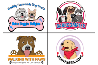 do animal, pet, dog, cat, veterinary, cartoon character mascot logo design