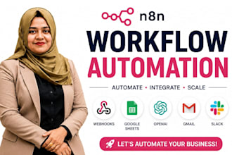 build custom n8n workflows, API integration and ai workflows