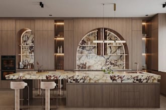 remodel architect apartment interior 3d rendering, staircase, cgi bhk home decor