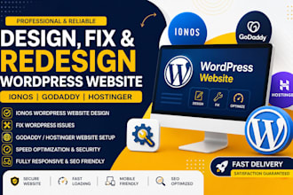 design ionos wordpress website godaddy, fix wordpress ionos hostinger website