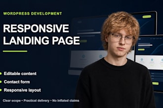 build a fast responsive wordpress landing page