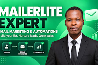 setup mailerlite email marketing automation campaigns and website