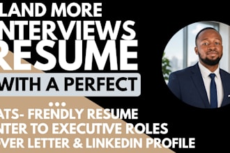 write an ats executive resume, CV, cover letter, and linkedin profile
