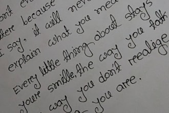 turn your text into beautiful hand writing