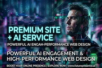 website premium com chat de atendimento automatico com ia