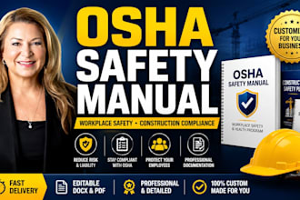 create osha safety manual, workplace safety, construction compliance plan