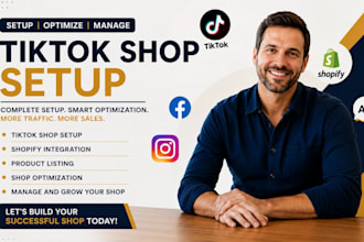 setup and manage tiktok shop, tik tok dropshipping tiktok shop marketing