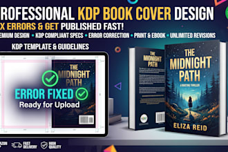 edit , resize , fix, format rejected book cover for KDP