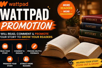 wattpad promotion to 500k readers, wattpad story, wattpad review and engagement