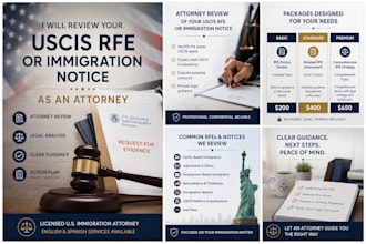 review your uscis rfe or immigration notice as an attorney