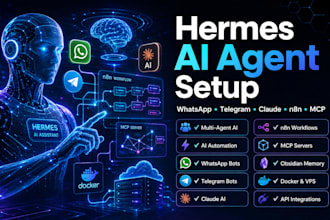 setup fix hermes ai agent jarvis ai obsidian jasper ai multiagent n8n claude mcp