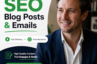 write SEO blog posts, emails, or social media content