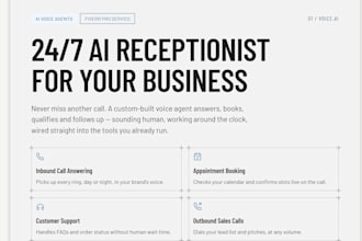 build a custom ai voice agent as your virtual receptionist