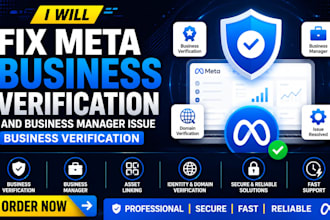 fix meta business verification and business manager issue, business verification