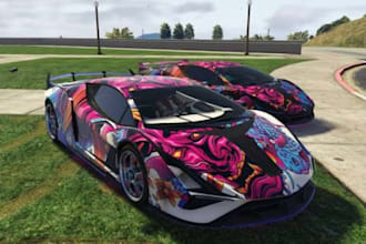 design custom livery for fivem ems, police, sports vehicles, custom car wrap
