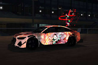 make customize a fivem livery, cars glowing, animated lights, car wraps for you