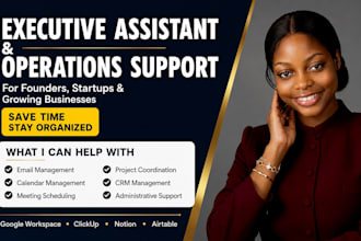 your executive assistant for admin and operations support