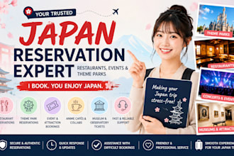 book restaurants, attractions, and event tickets in japan