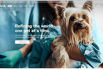 design veterinary hospital website optometry website dentist doctor website