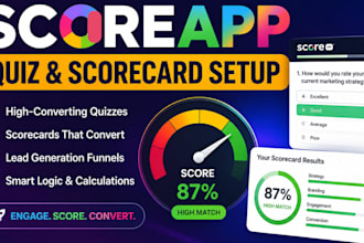 scoreapp quiz funnel scorecard evaluation quiz score app landing page