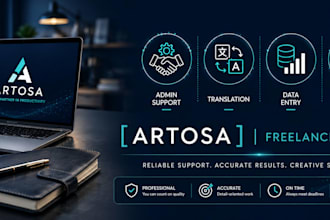 do professional data entry, translation, transcription, and canva design