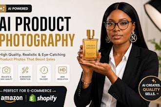 do ai realistic product photography with realistic ai model ai image design