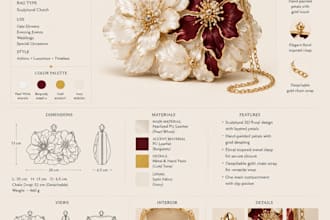 design a unique luxury handbag based on your ideas
