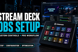 setup elgato stream deck for obs studio and live streaming