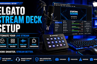 setup elgato stream deck for obs studio and live streaming