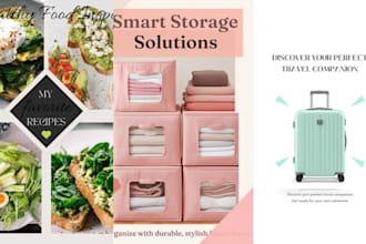design attractive pinterest pins and instagram posts for your business