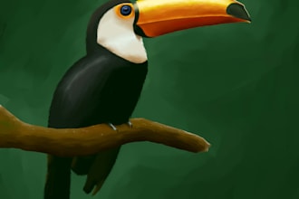 do a digital illustration
