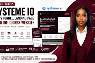 systeme io sales funnel systeme io landing page systeme io online course website