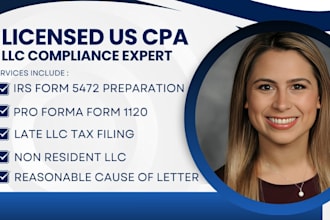 do irs late llc tax filing form 5472 and 1120 for non US non resident