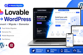 migrate lovable ai website to wordpress elementor, lovable ai, lovable website