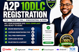 fix a2p 10dlc registration, tcr rejection and SMS compliance