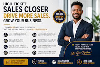 b2b sales closer high ticket sales closer sales representative