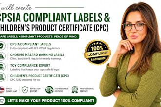 create cpsia labels, toy compliance, choking hazard warning label, cpc