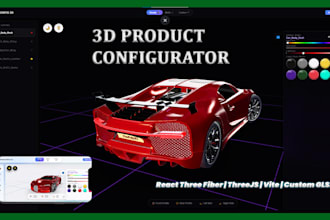 build an interactive 3d product configurator using threejs and r3f