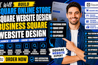 build square online store, square website design business square website design